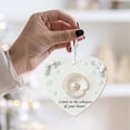 thumbnail image 2 of Heart-Shaped Christmas Tree Hanging Ornaments, Friendship Decor Heart Keepsake, 2D Sea Glass Art Christmas Peace Pendant for Friends and Famliy, 2 of 5