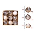 thumbnail image 3 of VERUGU 9Pcs Christmas Balls 3.15 inch Ornaments for Xmas Tree Christmas Decorations Transparent Hanging Balls Party Holiday Ornaments Set, Christmas Gifts on Clearance, 3 of 6