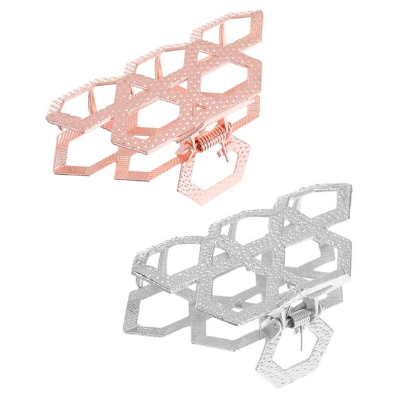 UPGRATOR 2Pcs Large Metal Claw Clip For Women Bun Holding Updo Styling Assorted Colors