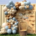 thumbnail image 1 of 167Pcs Blue Balloon Garland Arch Kit Reusable Birthday Balloon Set Latex Ocean Blue Gold Balloons Prop Decoration Balloon Party Background Balloon for Wedding Party Birthday, 1 of 8