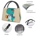 thumbnail image 4 of Disketp Cool Dino Playing Skateboard Bolsa Térmica Estampada, Bolsa Térmica Aislante para Almuerzo, Playa y Campamento, 4 of 6