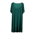 thumbnail image 6 of LIaqionyy Women's Short Sleeve Nightgown Lightweight Nightshirt Soft Pajamas Dresses Casual Sleepwear M,L, 6 of 7