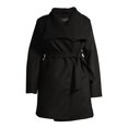 thumbnail image 5 of Mark Alan Women's Plus Size Asymmetrical Belted Wrap Coat, 5 of 6