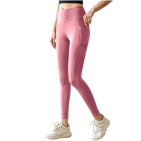 Maplenight Workout Leggings for Women High Waist Yoga Pants Soft Lightweight Athletic Gym Tights with Pockets