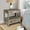 Drifted Gray, variant on MINCETA Nightstand with Charging Station, Wood Storage End Table with 2 Drawers & Open Shelf, Modern Bedside Table with USB & Type-C Ports for Bedroom, Living Room, Espresso