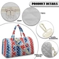 thumbnail image 5 of Pzuqiu Patriotic Star Print Quilted Weekender Bag for Women Large Lightweight Puffy Duffle Tote Carry On Travel Overnight Gym Bag with Luggage Sleeve for Trips Minimalist Handbags, 5 of 7
