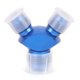thumbnail image 2 of Adaptador De Ajuste Abocinado Macho De Bloque Y 2X AN6 A Macho A AN6 6 AN Macho Azul, 2 of 7