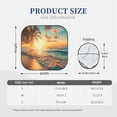 thumbnail image 3 of Gukieu Tropical Sunset Beach Scene Print Car Windshield Sun Visor, Foldable Anti-UV Car Sun Visor Suitable for Vans, Trucks Car Accessories-Large, 3 of 6