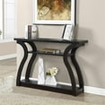 thumbnail image 3 of Kingfisher Lane 47" Three Tier Hall Console Accent Table in Cappuccino, 3 of 3