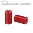 thumbnail image 4 of 6pcs M3 Aluminum Spacers,M3 Metal Spacer Aluminum 3mm ID x 6mm OD x 10mm L Threaded Spacer Screw Standoff Round for RC Car Drones Motherboard,Red, 4 of 6