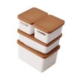 thumbnail image 1 of 4 cajas de almacenamiento para casa de muñecas a escala 1/12, diseño de muebles para casa de muñecas, decoración, escena de vida Marrón claro, 1 of 9