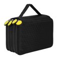 thumbnail image 1 of Emoshayoga Bolsa de papelería de Gran Capacidad-Bolsa de papelería de Gran Capacidad de 72 Agujeros y 4 Capas, Estuche de lápices de Colores con Cremallera de Dibujos Animados(Negro), 1 of 14