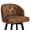 Brown, variant on Dycanpo Counter Height Bar Stools, 26" Swivel with Backs, for Home Kitchen Island, Dark Grey