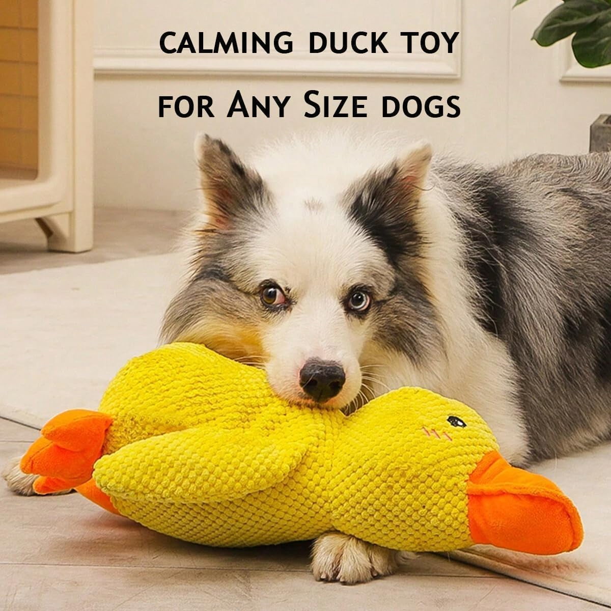 Meonlin Robustduck-Designed for Heavy Chewers, 2026 New Indestructible Dog Toy, Robust Duck Designed, Calming for Dogs Anxiety (Yellow*2,S)