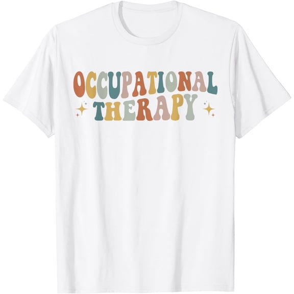 Occupational Therapy -OT Therapist OT Month Groovy Retro T-Shirt