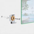 thumbnail image 4 of HUGFEGWE 4PCS Spring Loaded Mirror Hanger Clips Set Unframed Mirror Mount Clips with Plugs and Screws for Bathroom and Toilet Mirror Fixing and Decoration-Silver U2536-15375, 4 of 8