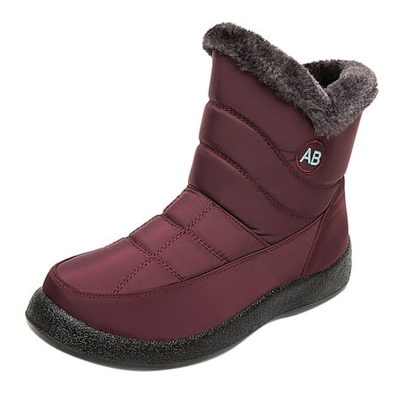 

Snow Boots For Women Boots Platform Boots For Women Ankle Boots For Women Black Boots Winter Boots For Women Zipper Plus Velvet Warm Shoes Red 38 Hxroolrp