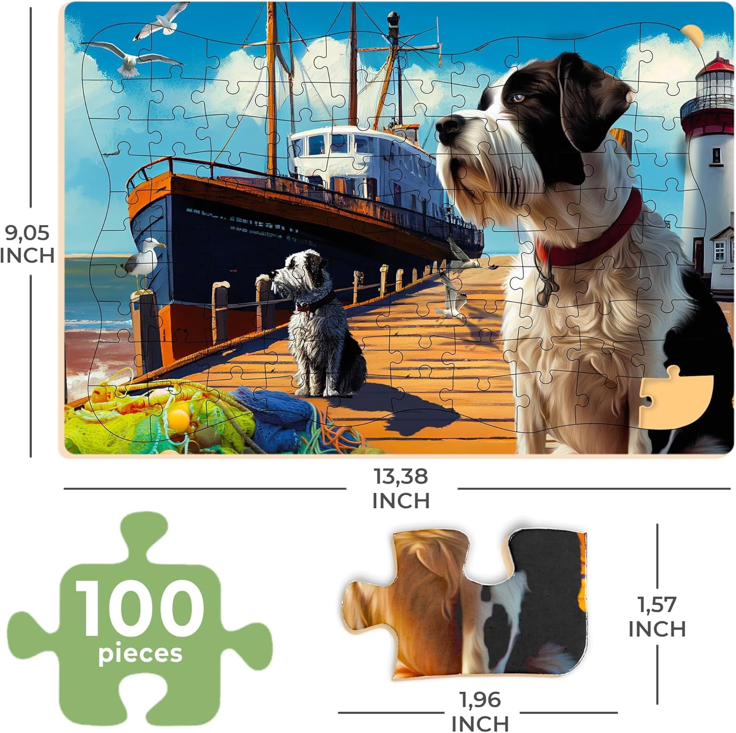 QUOKKA 100 Piece Dementia Activities for Adults -  3 Set Dementia Puzzles for Elderly