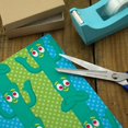thumbnail image 3 of Gumby Fun Blue Green Polka Dots Pattern Premium Roll Gift Wrap Wrapping Paper, 3 of 5
