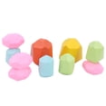 thumbnail image 4 of Bloque de construcción de piedra de color, juego de apilamiento de piedra de bloque de construcción de piedra de color de madera Diseño fácil de usar, 4 of 8