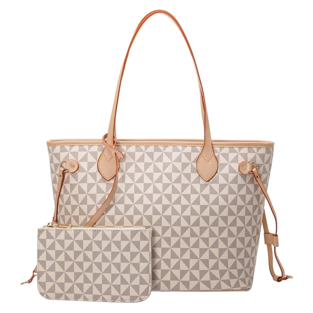 Lacel Urwebin - Bolsos de mano para mujer con asa superior y portafolios pequeña (blanco), Blanco