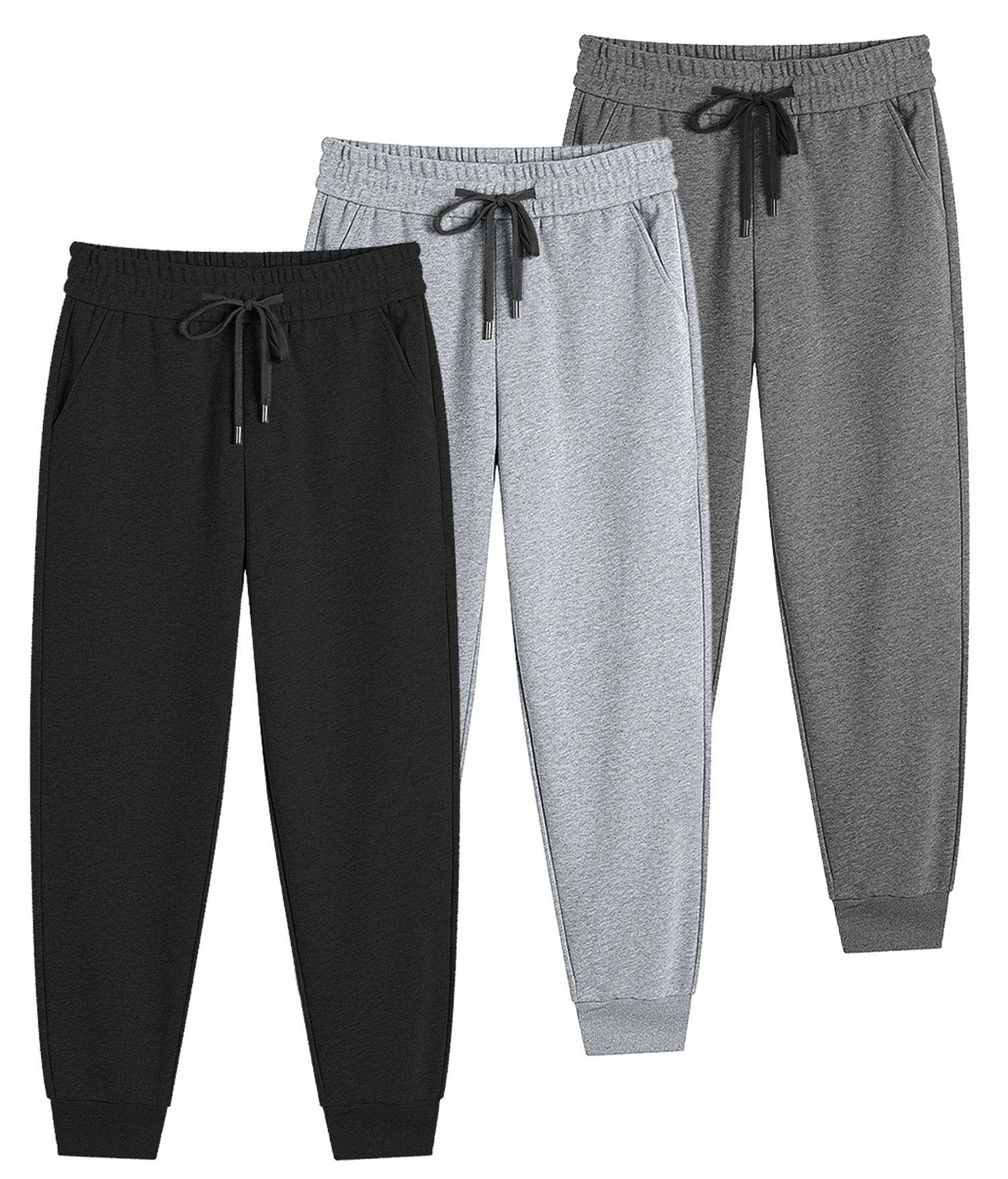 SMNDY Men's Active Athletic Jogger Sweatpants, 3-Pack photo 7