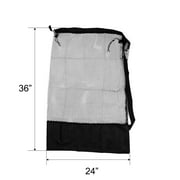 Mainstays Polyester Mesh Laundry Bag, Carry Strap, Heavy Duty, Breathable, Black
