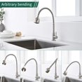 thumbnail image 2 of Innovative Kitchen Faucet, Stainless Steel Finish 360° Rotatable For Kitchen Sinks, Single Cold Type Water Tap Solid Stainless Steel, Easy Installation Elegant Appearance, 2 of 5