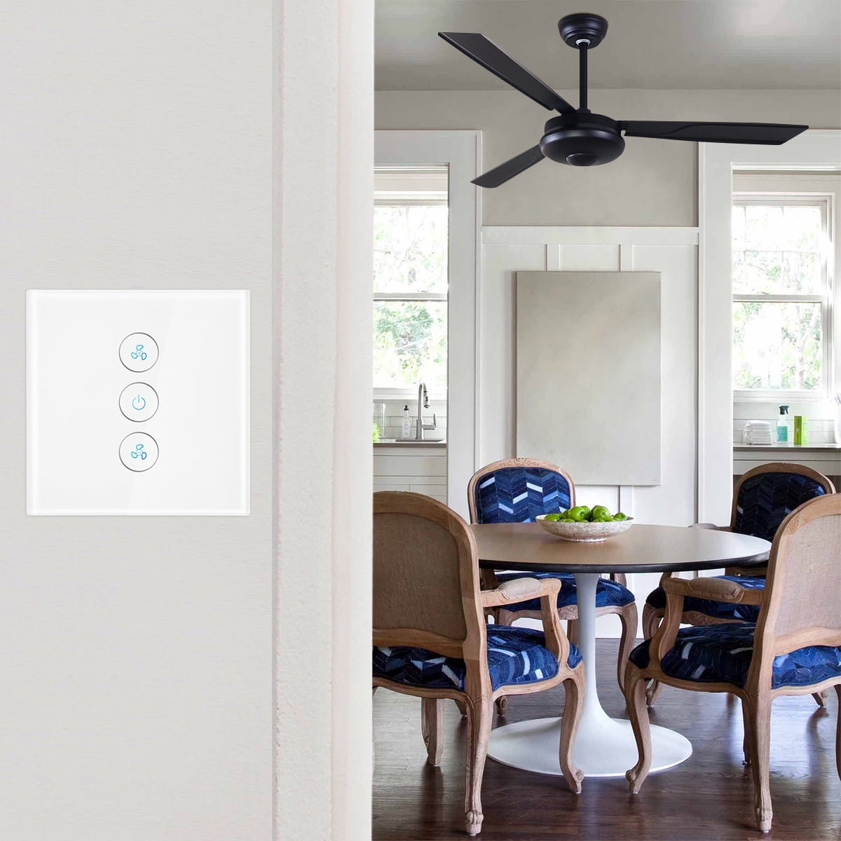 EU/BU WiFi Smart Ceiling Fan Switch APP 