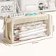 thumbnail image 4 of Estuche transparente de gran capacidad para lápices, ideal para estudiantes. Organizador de 6 capas con múltiples compartimentos. Estuche transparente para útiles escolares, bolígrafos, lápices y, 4 of 6