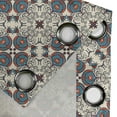thumbnail image 4 of Ambesonne Grommet Curtain, , 50"x63", Sea Blue Orange Ivory, 4 of 5