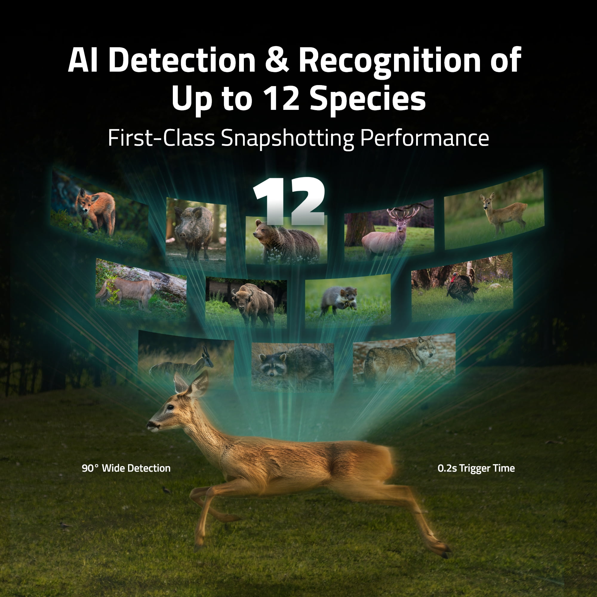 Reolink Talon Series 4K 4G LTE Game Trail Camera Live View Starlight Night Smart Detection Species Recognition