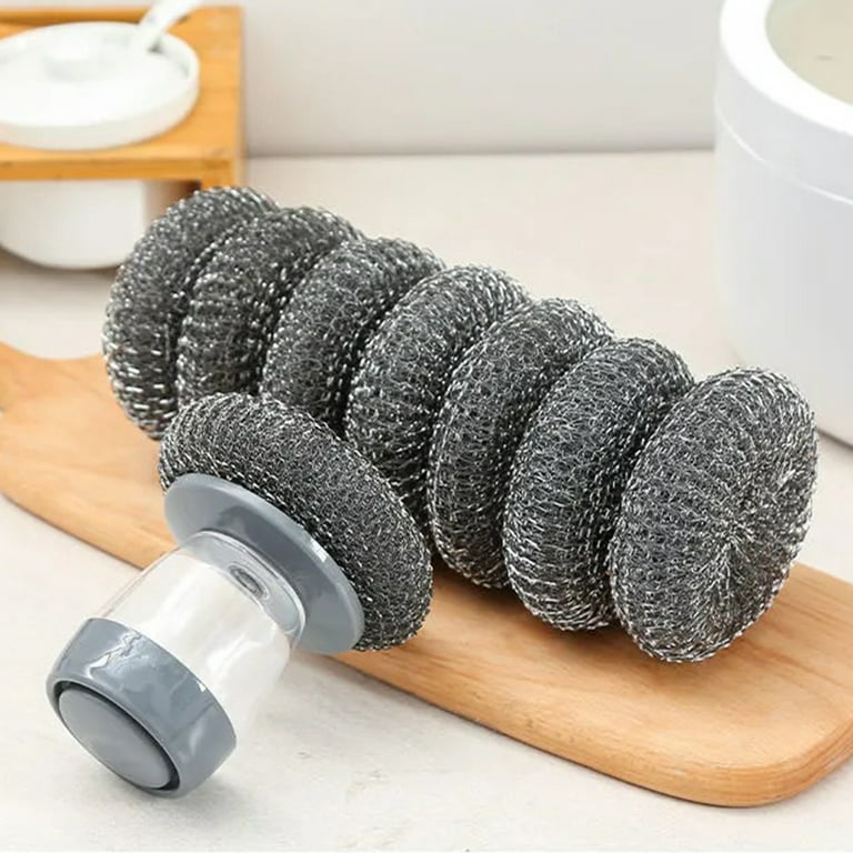Palm Dish Brush With Holder for Cleaning