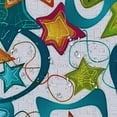 thumbnail image 5 of ARISTURING Shapes Stars Colorful Pattern Shower Curtain Set with Hooks 36x72, 5 of 7