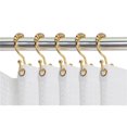thumbnail image 1 of Utopia Alley HK3GD Crochet de Douche à Double Rouleau&44; Or - Lot de 12, 1 of 1