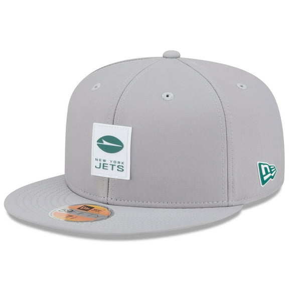 Men's New Era Gray New York Jets 2025 Sideline 59FIFTY Fitted Hat