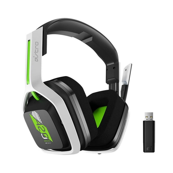 Astro A20 Gen 2 Wireless Gaming Headset with Microphone for Xbox Series X / Xbox One - White/Green, A20 Gen 2 Wireless Gaming Headset