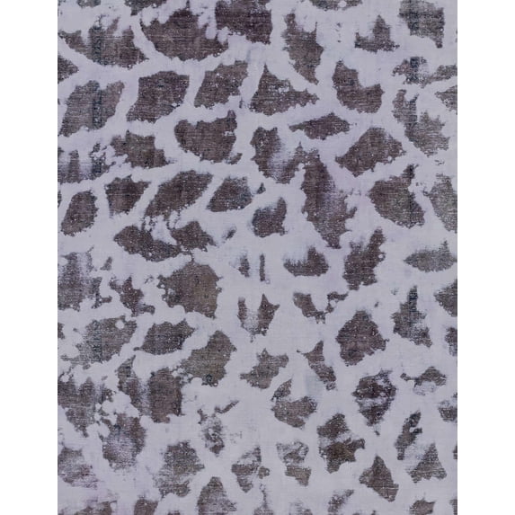 Ahgly Company Machine Washable Indoor Rectangle Abstract Blue Gray Area Rugs, 4' x 6'