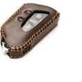 thumbnail image 4 of Vitodeco Genuine Leather Smart Key Fob Case Compatible with Volkswagen MK8 Golf GTI, ID4, Atlas (5-Button, Brown), 4 of 6