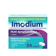 Imodium Multi-Symptom Relief Anti-Diarrheal Caplets, Easier to Open, 24 Ct
