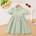 thumbnail image 2 of Gubotare Robe pour Bébé Fille Robe pour Tout-Petit Bébé Fille Lin à Volants Dos Nu Sans Manches Robes Enfants Robe d'Été Taille 7-8 (Vert, 7-8 Ans), 2 of 9