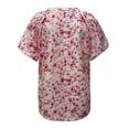 thumbnail image 3 of Machine à Imprimer des T-Shirts Mode Femme Blouse Décontractée Col en V Manches Courtes T-Shirt Tops d'Été Décontractés, 3 of 5