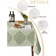 thumbnail image 2 of Sage Green Morocco Table Cloth, Waterproof Tablecloth for Square Tables, Vintage Abstract Geometric Pattern Reusable Washable Fabric Table Cover for Restaurant Kitchen Dining Tables 60"x60", 2 of 9