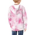 thumbnail image 4 of DISNIMO Tie-Dye Hoodie Kids Pink Zip Up Hoodie Kids Zipper Hoodies for Girls 14-16 Preppy Sweatshirt for Teen Girls Hooded Sweatshirts Boys Hoodies Jackets Girl Fall Outfit Soft Casual Wear, 4 of 7