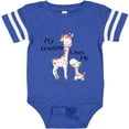thumbnail image 3 of Inktastic My Grandma Loves Me Giraffe Boys or Girls Baby Bodysuit, 3 of 5