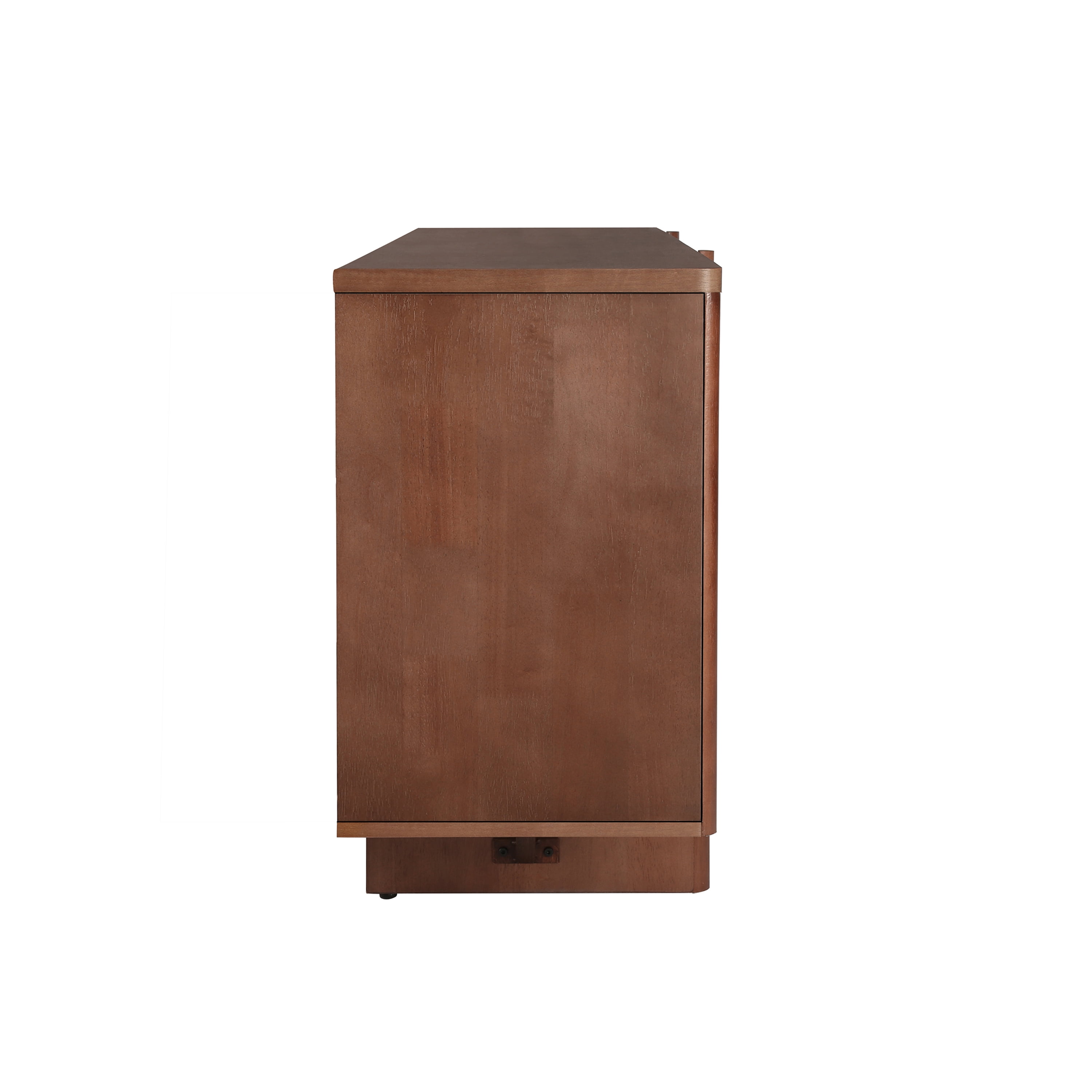 Euroco 60" Buffet Sideboard Cabinet with Storages, Modern Media Console Coffee Bar Cabinet with 4 Doors and Wood Frame for Kitchen, Living Room,Espresso