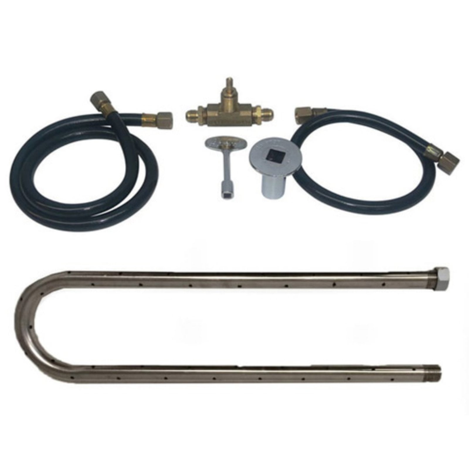 Tretco Stainless Steel Fire Pit U Burner Kit Walmart Com