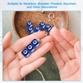 thumbnail image 4 of Uxcell Cuentas de Ojo Malvado de 16 mm, 10 Pcs Charm de Ojo Malvado Turco de Resina con Gran Agujero para Conector de Pendiente de Bricolaje, Pulsera, Collar, Aretes, Azul Oscuro/Negro/Rojo, 4 of 7