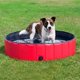 thumbnail image 1 of Piscina plegable para perros Laklulu de 120 x 30 cm, bañera portátil, lavabo para mascotas, para exterior, interior, antideslizante, color rojo, 1 of 5