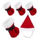 thumbnail image 3 of 1 juego de calcetines y gorro de Papá Noel para mascotas, disfraz de cosplay para gatos y perros., 3 of 7